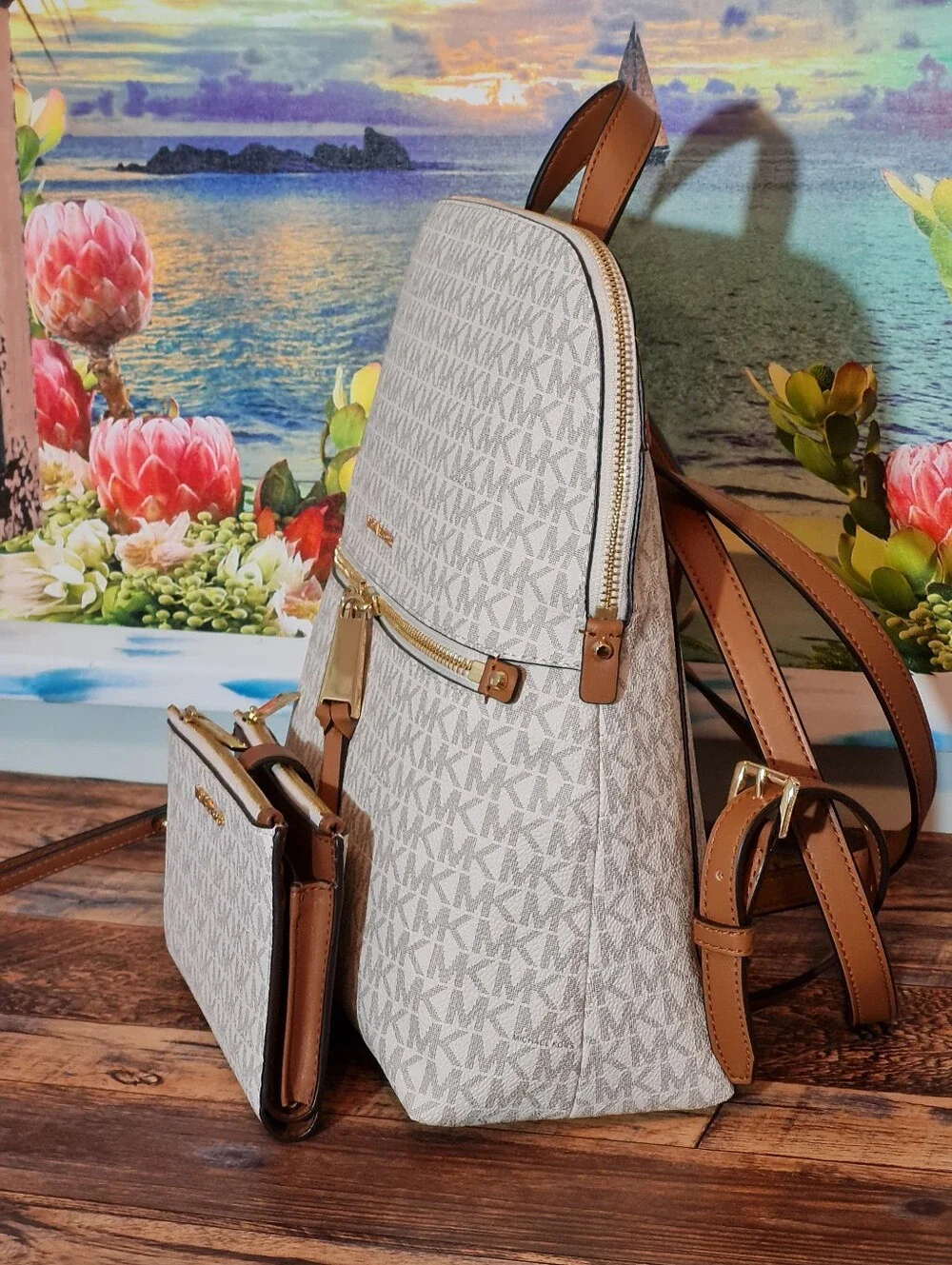Michael Kors coated canvas
